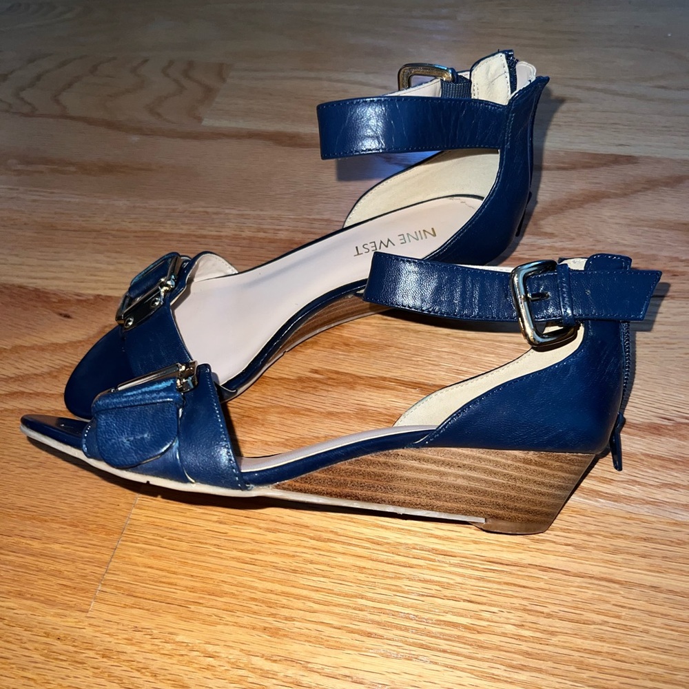 Navy blue sandals